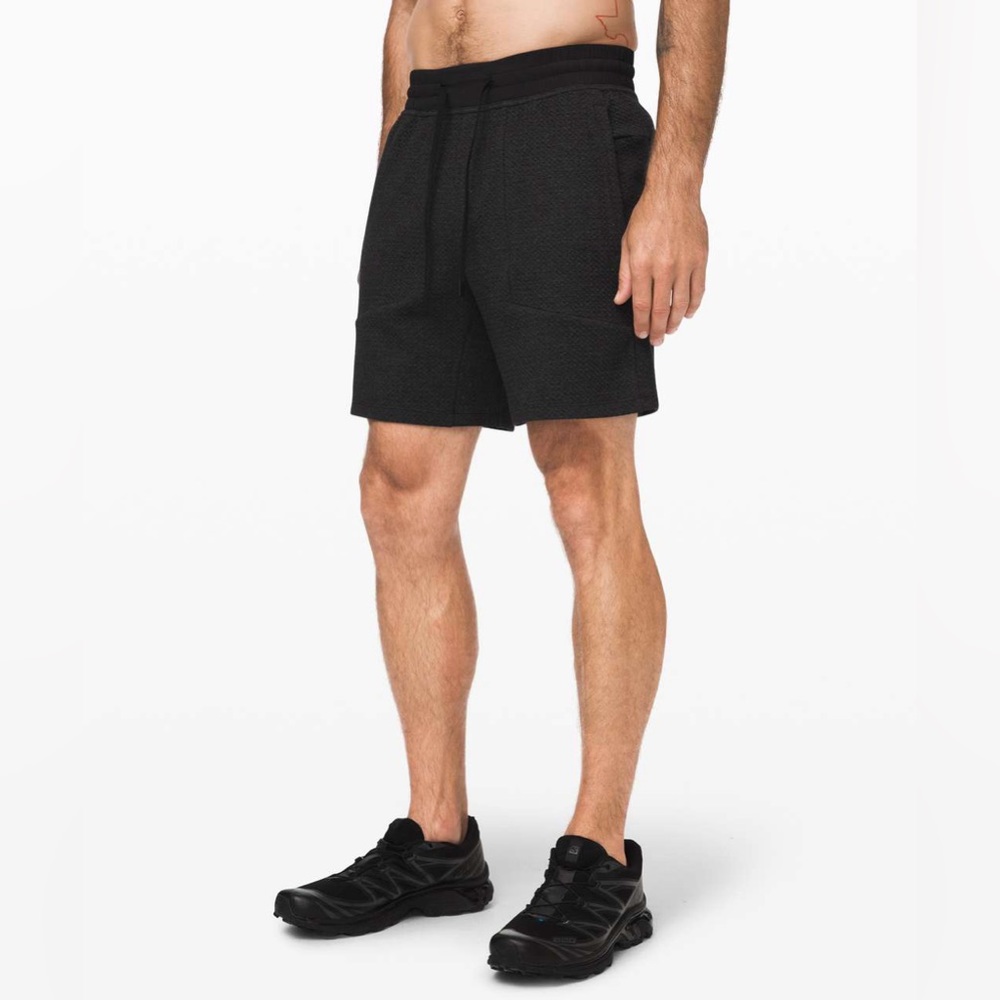Lululemon At Ease Shorts 7” inseam - Heathered Black - Size S